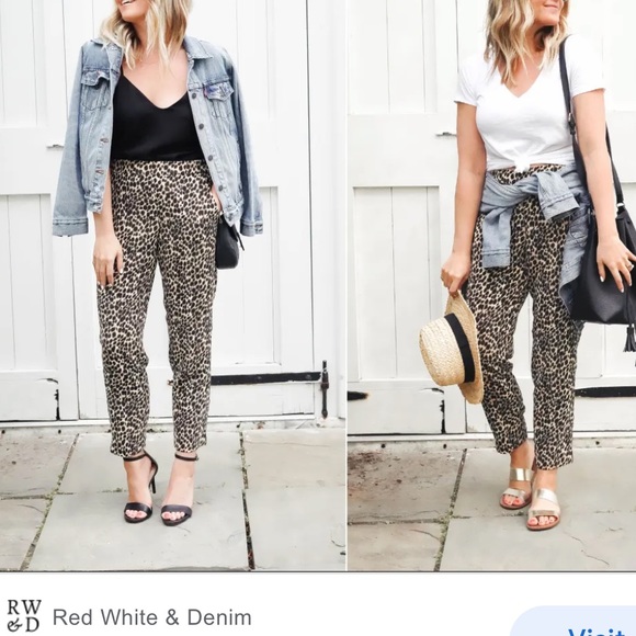 Jcrew Factory Jamie pull on pant in leopard - Picture 3 of 9